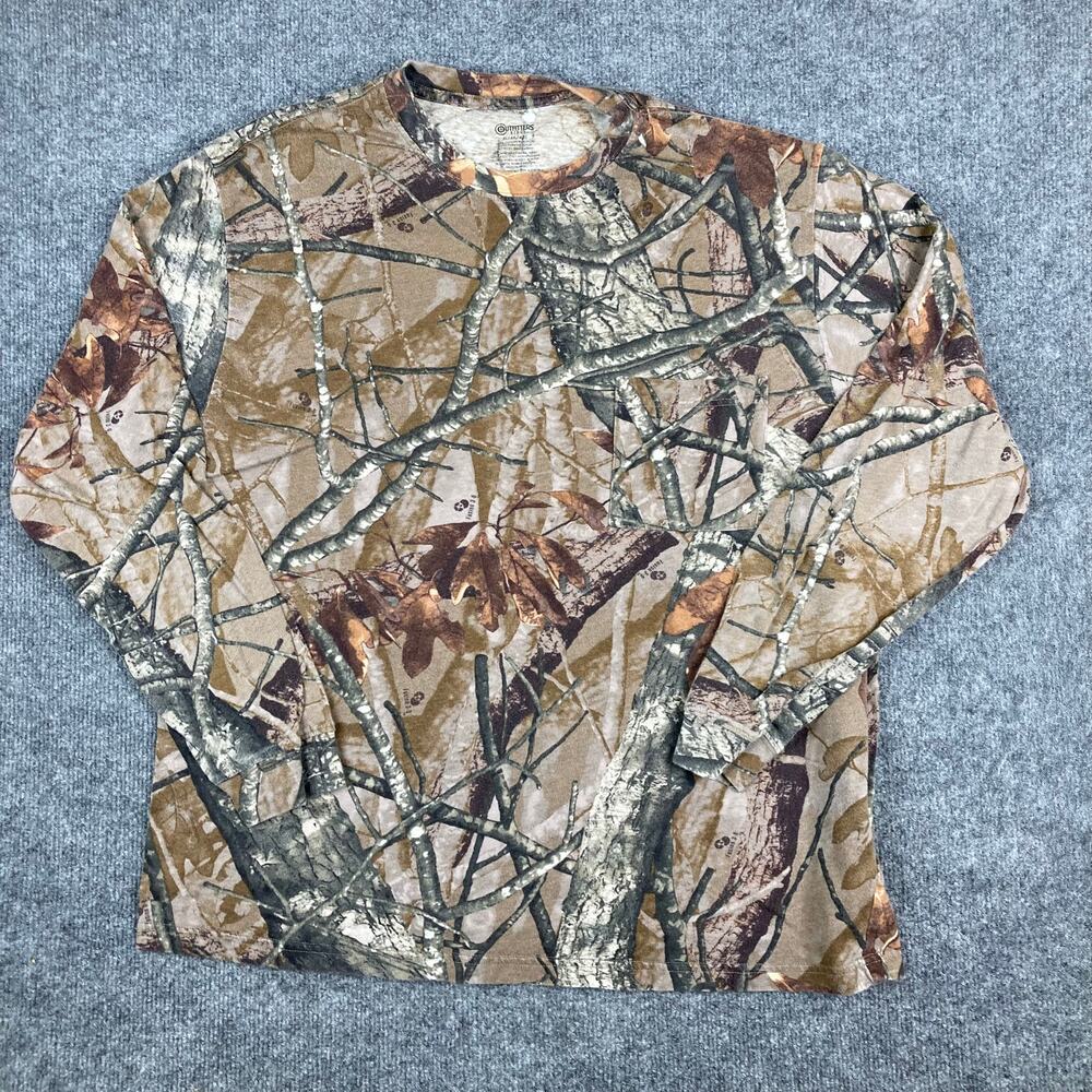 Outfitters Ridge Shirt Mens XL‎ Camo Long Sleeve Hunting Crewneck
